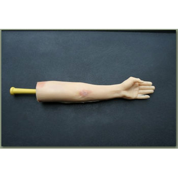 Synthetic Rubber Training Arm - Left arm open hand with handle