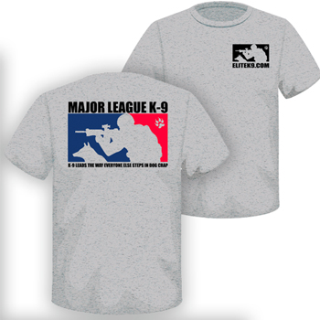 Major League K-9 Gray T-shirt