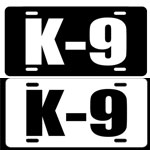 K9 license hot sale plate